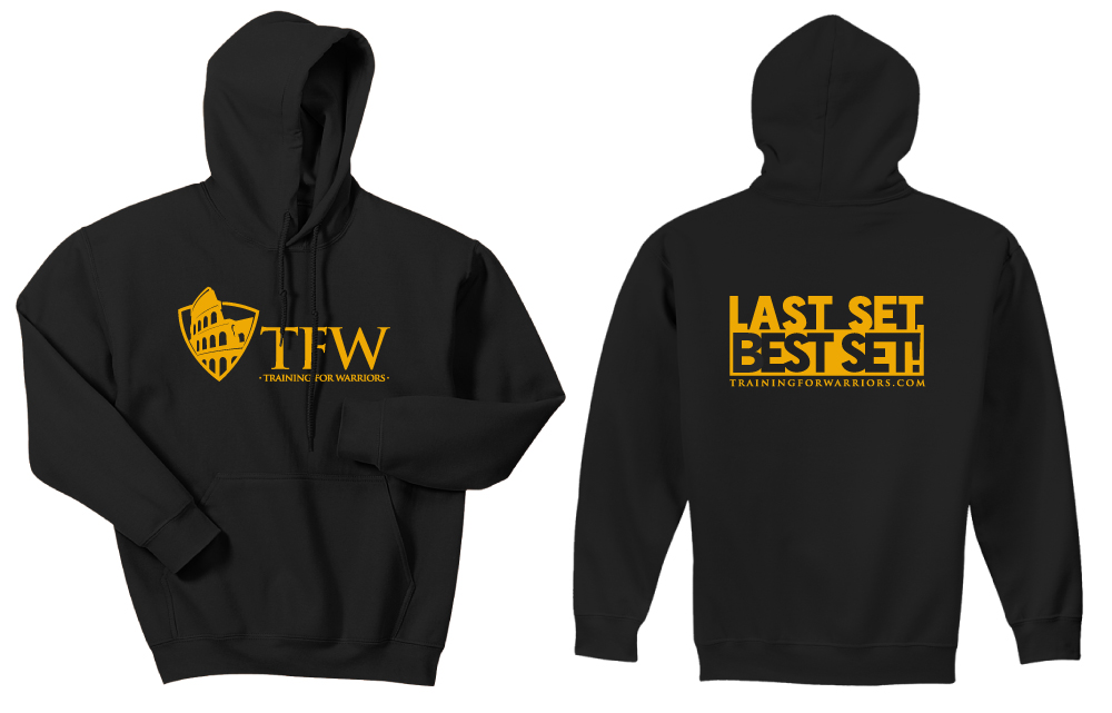 TFW Hoodie 'Last Set Best Set' Training For Warriors